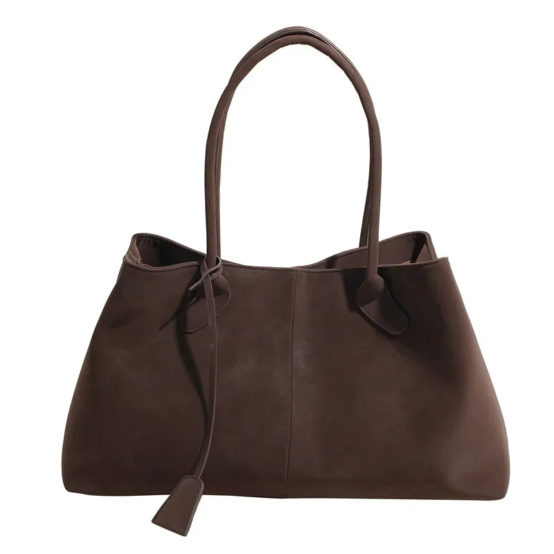 2025 Women’s Faux Suede Handbag – High-Quality, Versatile Large Capacity Shoulder Bag