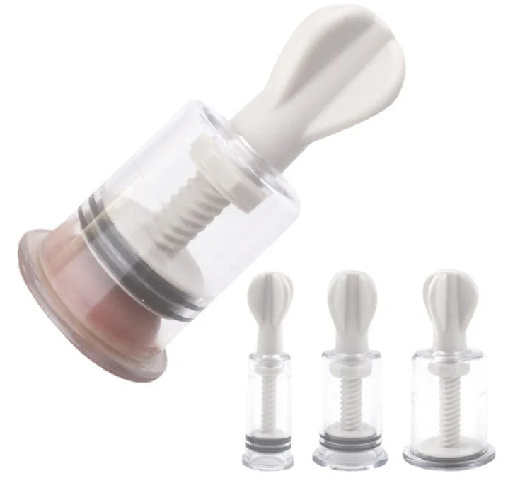 Women’s Nipple Clamps and Breast Suction Stimulator - Adult Intimate Sensory Play Accessories