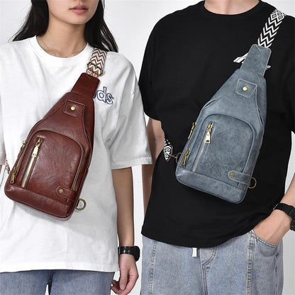Waterproof Summer Crossbody Chest Bag for Couples – Unisex Small & Breathable Backpack