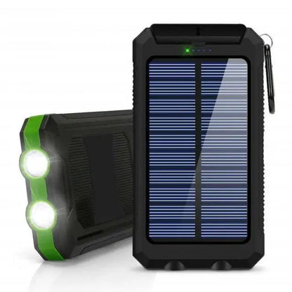80000mAh Solar Power Bank – Portable External Battery Charger with LED Light for Smartphones