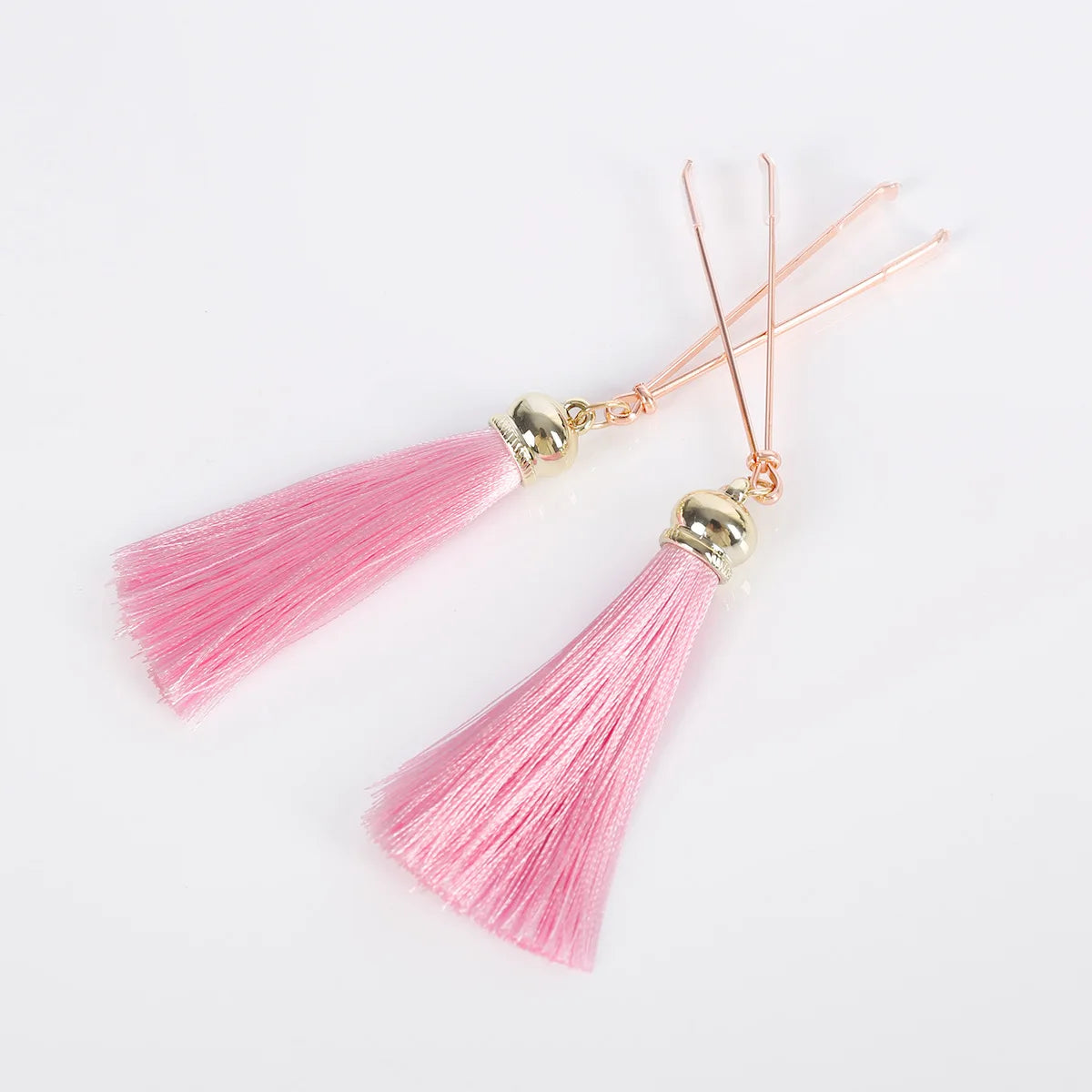 Metal Nipple Clamps with Tassels - 4-Color Rose Gold Bondage Jewelry Set for Adults