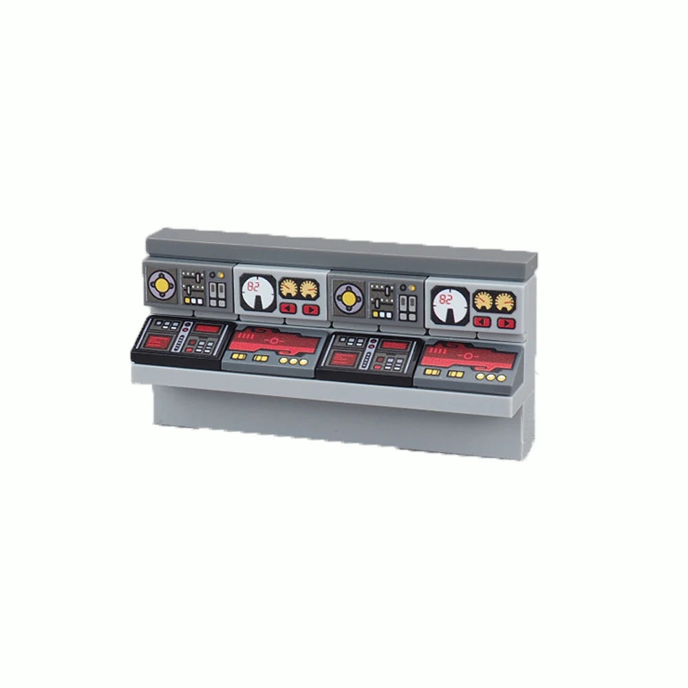 City Tech Building Blocks - Computer Control Center Model with Audio Radar & Keyboard