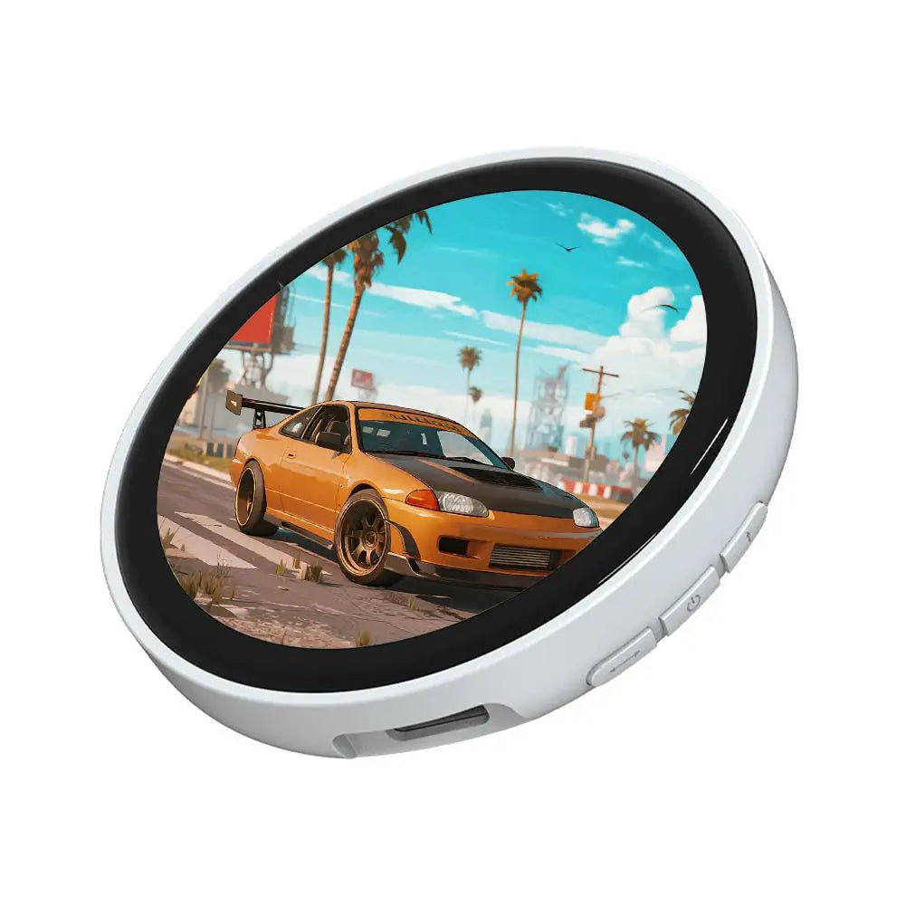 Dynamic Electronic Anime Badge - Touch-Control Digital Display for Photos, GIFs & Videos