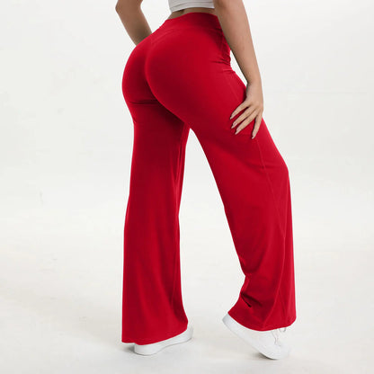 NCLAGEN SoftMotion Women’s Straight Leg Yoga Pants, Mid-Waist Gym Leggings, Naked Feel Pilates & Running Sports Trousers