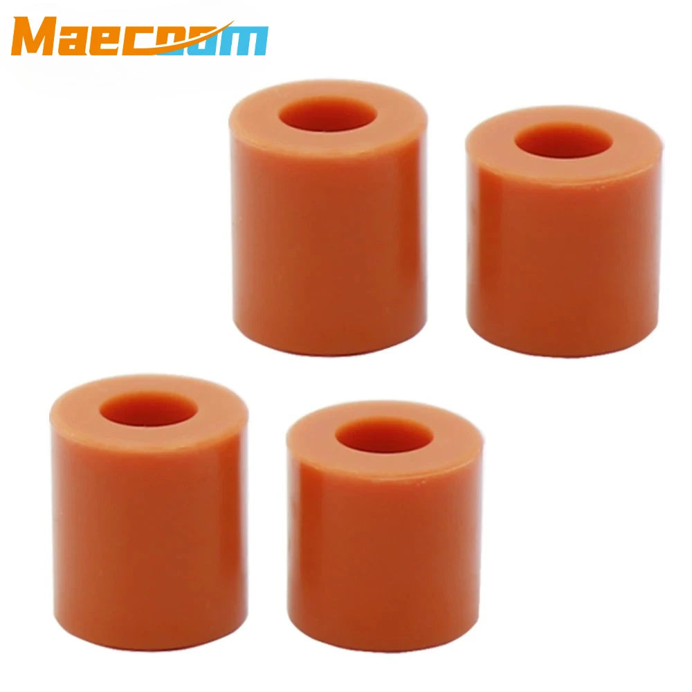 3D Printer Hot Bed Leveling Silicone Spacer Set – High Temperature Solid Column Parts Kit (3 Long + 1 Short) for CR-10/CR-10S/Ender-3 Repair & Upgrade Accessories
