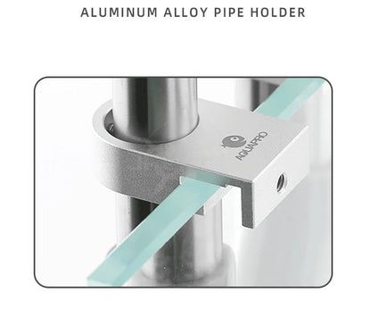 AQUAPRO Mini Stainless Steel Skimmer – Inlet & Outlet Pipes for Aquarium Fish Tanks, Filtro Accessories