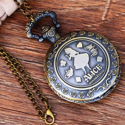 Cute Forest Series Quartz Pocket Watch Necklace - Trendy Pendant Gift for Girls and Holiday Accessories