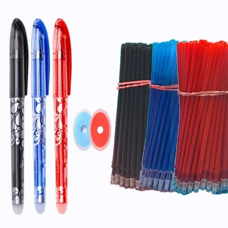 Kawaii Erasable Gel Pens 25-Piece Set - Cute School and Office Writing Pens for Notebooks and Stationery