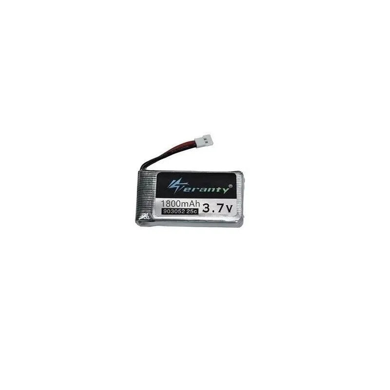 3.7V 1800mAh Rechargeable LiPo Battery - XH2.54 Plug for SYMA X5SW, KY601S & RC Drones