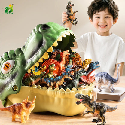 Simulation Dinosaur Toy for Kids - Jurassic T-Rex Action Figure PVC Model, World Animal Park Collectible Educational Toy Gift for Boys 3+ Years