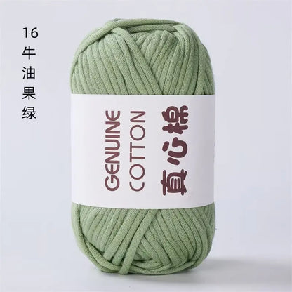 50g Genuine Cotton Yarn - Easy-to-Use Crochet Yarn for Beginners, Hand Knitting & DIY Projects (Scarves, Blankets, Hats, Clothes)