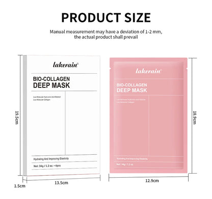 Bio-Collagen Deep Hydrating Hydrogel Mask – Overnight Collagen Mask for Firming & Pore Minimizing