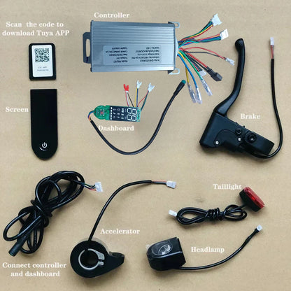350W 36V 15A Scooter Controller Motherboard with Bluetooth & Tuya Smart – Compatible with FOSTON X-Play DIGMA, 8.5 Inch, Max Speed 30 Km/h