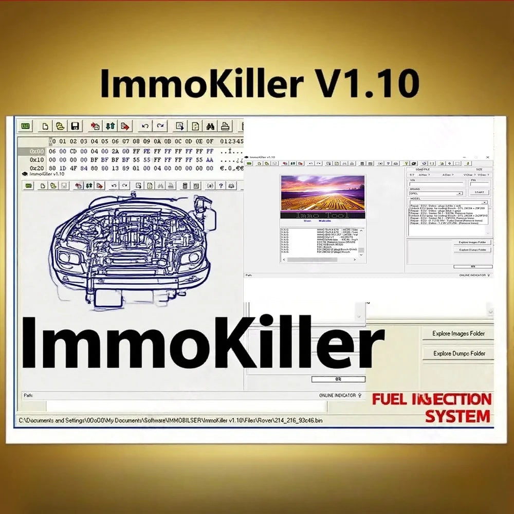 ImmoKiller V1.10 ECU Programmer - IMMO Off & Immobilizer Programming Tool for Automotive Repair