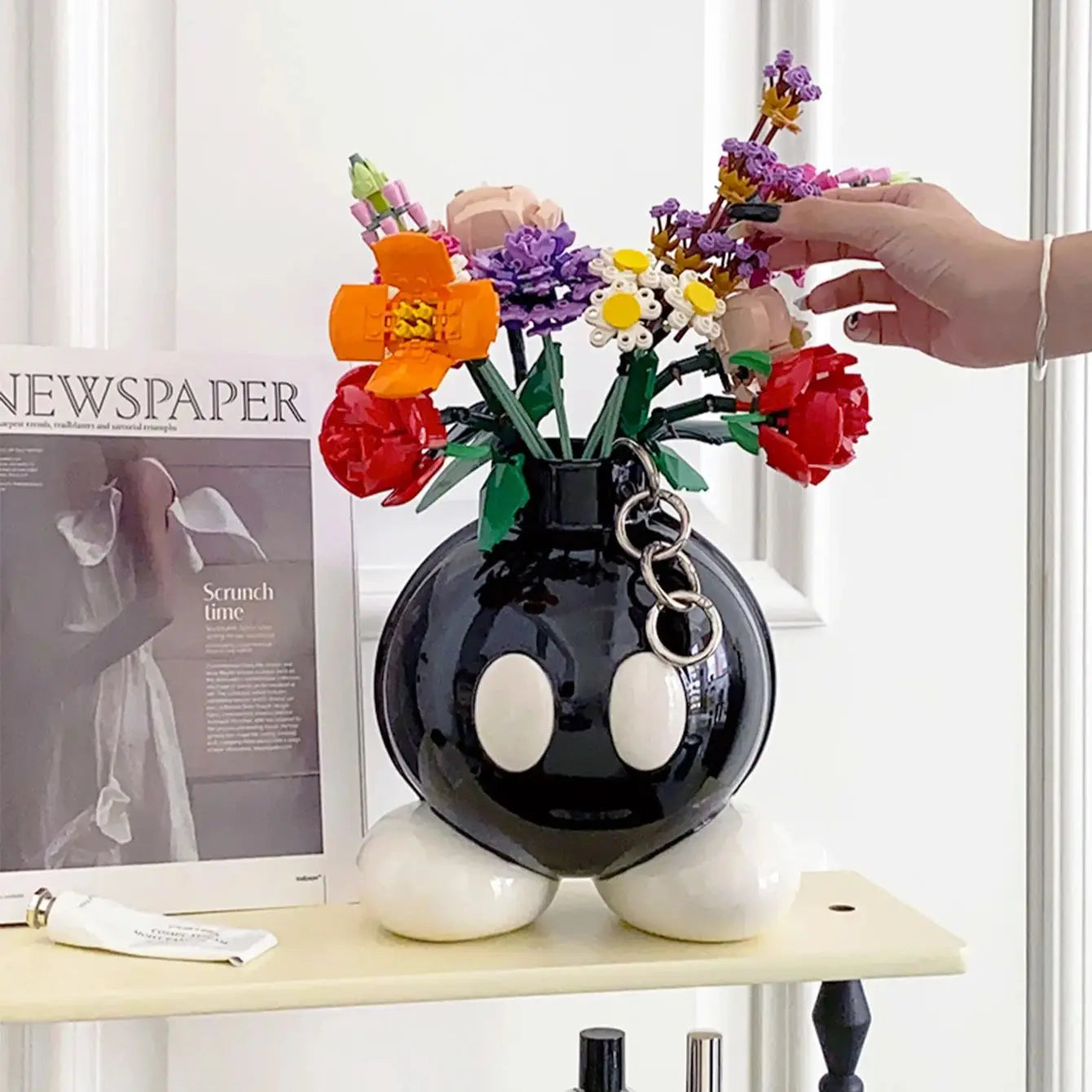 Original High-Style Ceramic Boom Vase – Ins-Style Home Decoration for Living Room, Corridor, Entrance & Balcony