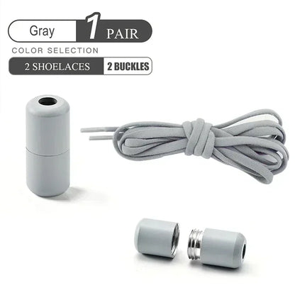 Elastic No-Tie Shoelaces - Quick Slip-On Stretch Shoe Laces for Kids & Adults