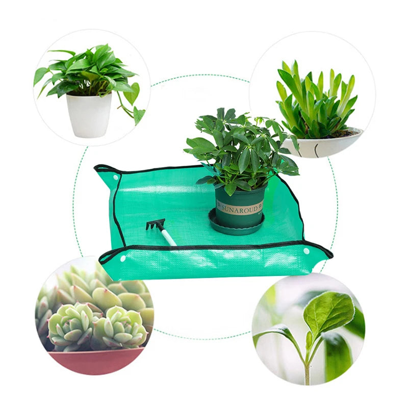 Foldable Waterproof Planting Mat 50cm-100cm - Ideal for Gardening, Potting, and Transplanting - Protect Your Garden Plants with this Flower Pot Pad (1pcs)