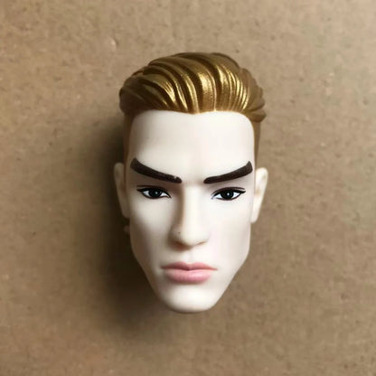 1/6 Male Doll Heads – DIY Ken Doll Parts for Beige Skin Dolls Accessories