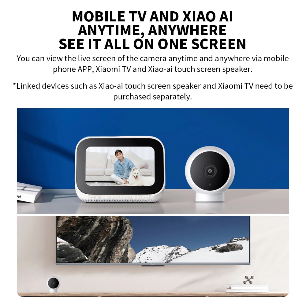 XIAOMI Smart IP Camera 2K HD — WiFi Home Security CCTV with Night Vision, AI Alarm & Voice Intercom