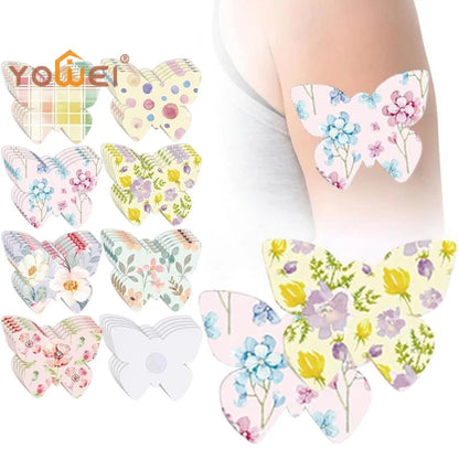 Blood Glucose Sensor Adhesive Patches - Invisible Sensor Fixing Stickers in 5 or 8-Piece Sets, Wildflower Designs