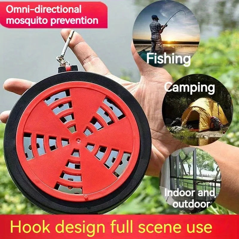 Portable Mosquito Incense Holder - Hangable Outdoor & Indoor Repellent Box for Camping and Fishing