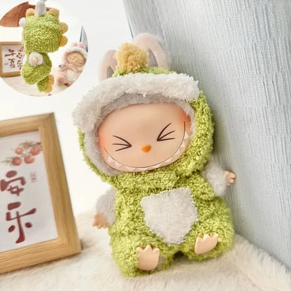 Cute Cartoon Rabbit Outfit for Labubu Plush –  Monkey Macaron Fashion Clothes & Accessories