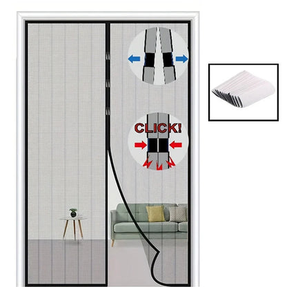 Magnetic Door Curtain Mosquito Net — Anti-Insect Fly Screen for Windows, Punch-Free Invisible Mesh