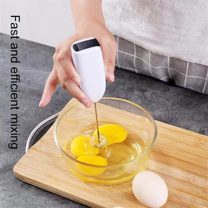 Portable Automatic Egg Beater & Milk Frother - Electric Coffee Whisk Mixer for Effortless Frothing - Kitchen Coffee Tool