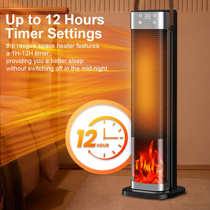2000W Electric Space Heater – Portable PTC Fan Heater with Remote Control for Home, Office & Hot Air Blower