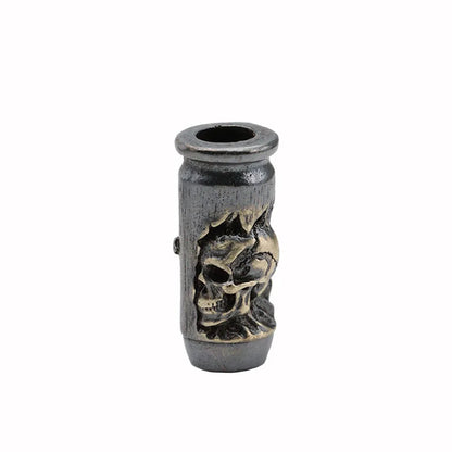Skull Cross Bullet Brass Beads - EDC DIY Paracord Bracelet, Lanyard Keychain Pendant & Outdoor Accessories Gift