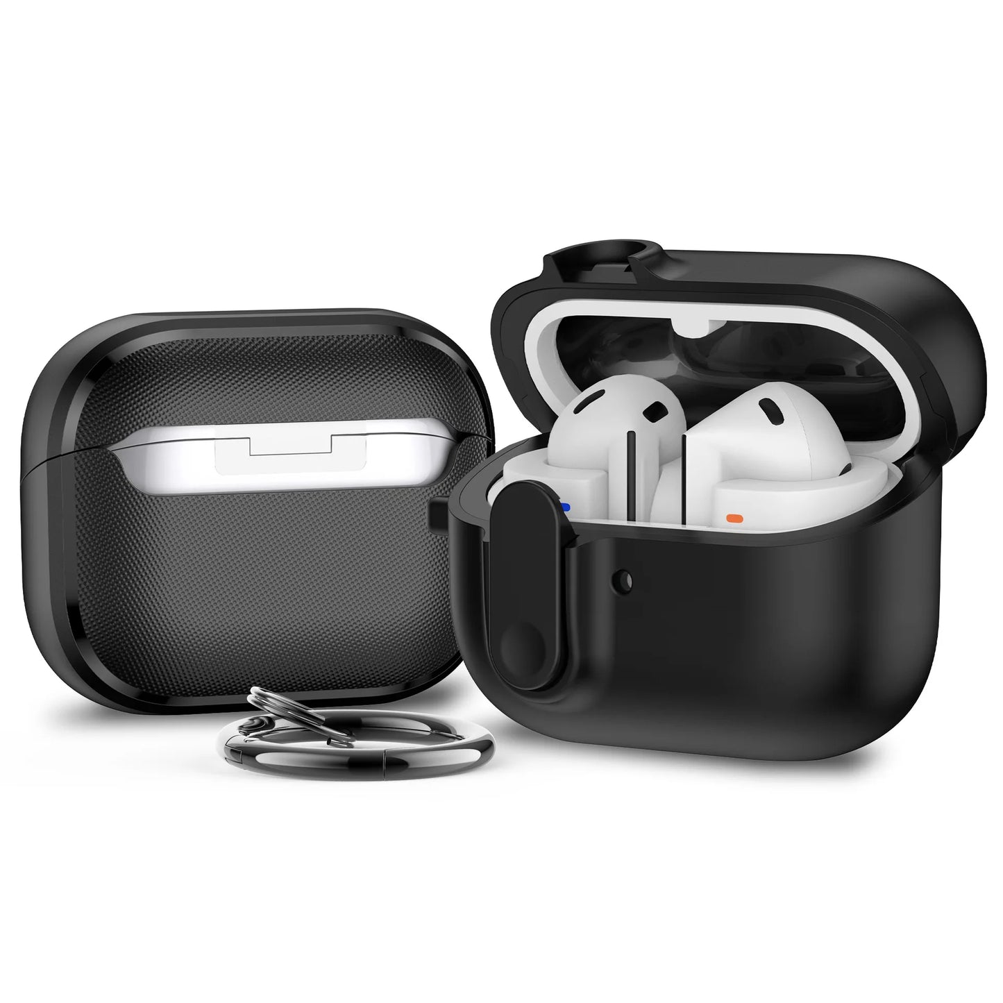 Secure Lock Case for Samsung Galaxy Buds 3 / 3 Pro – Wireless Charging Compatible with Keychain & Cleaner Kit