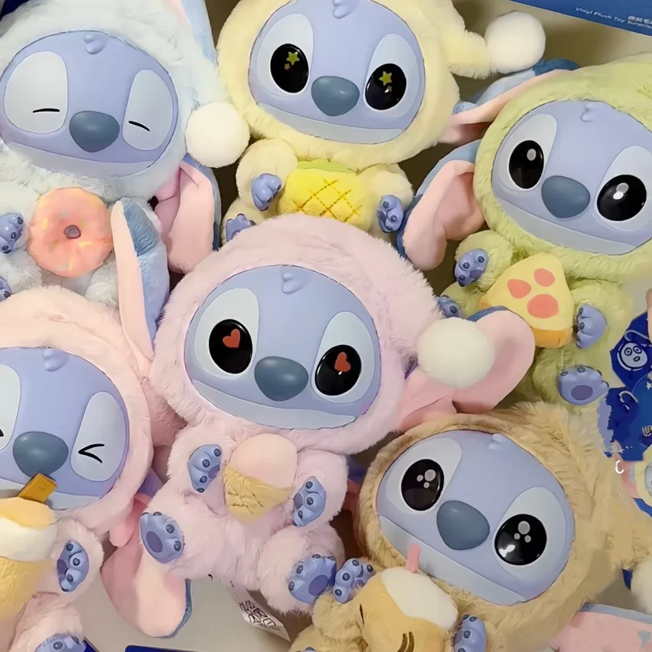 Miniso Disney Stitch Vinyl Blind Box – 'Eat Something Before Sleep' Series Mystery Bag Pendant Toy, Cute Collectible Gift for Adults