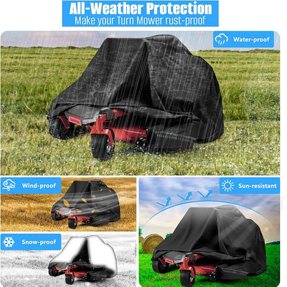 Universal Lawn Mower Cover - Waterproof, UV-Resistant Rainproof Dustproof Outdoor Tractor Protection Cover