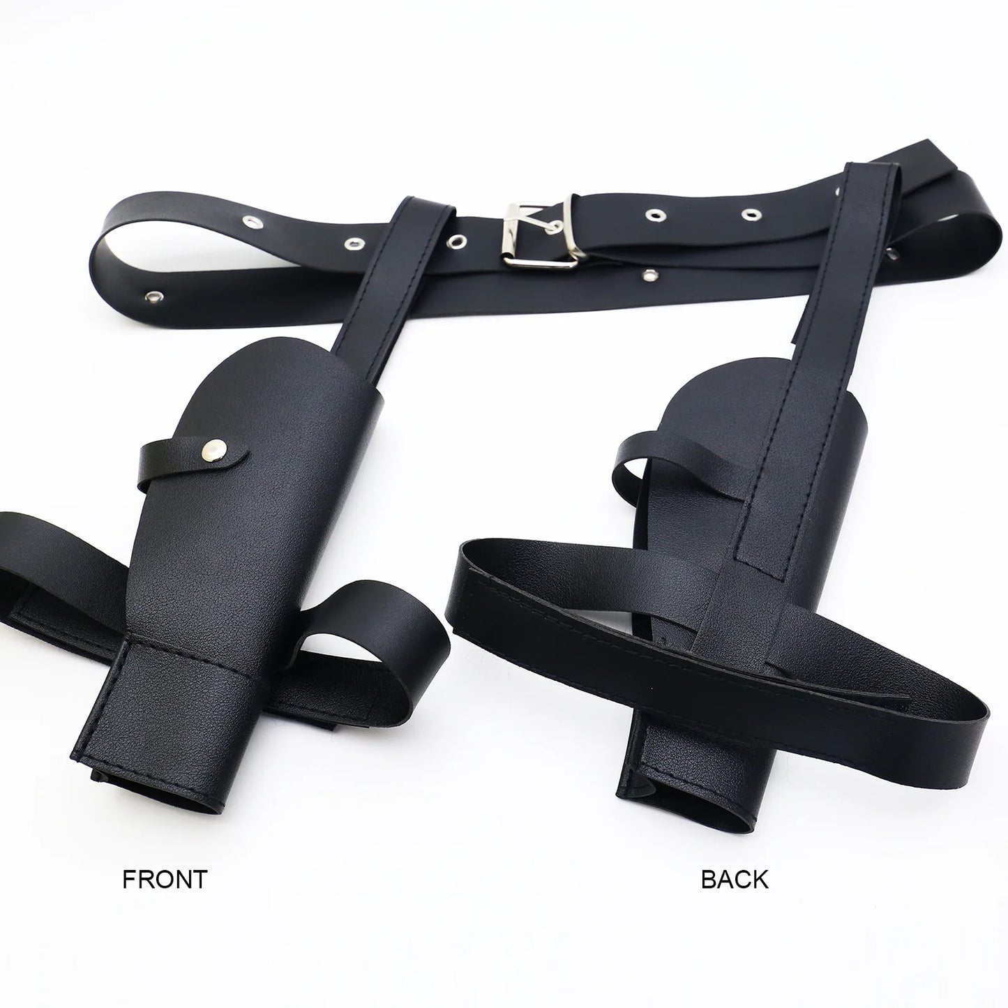Ancient Tombs Lara Gun Holster Belt – Women’s Western Denim Cosplay Belt for Role-Playing & Costume Guns Holder