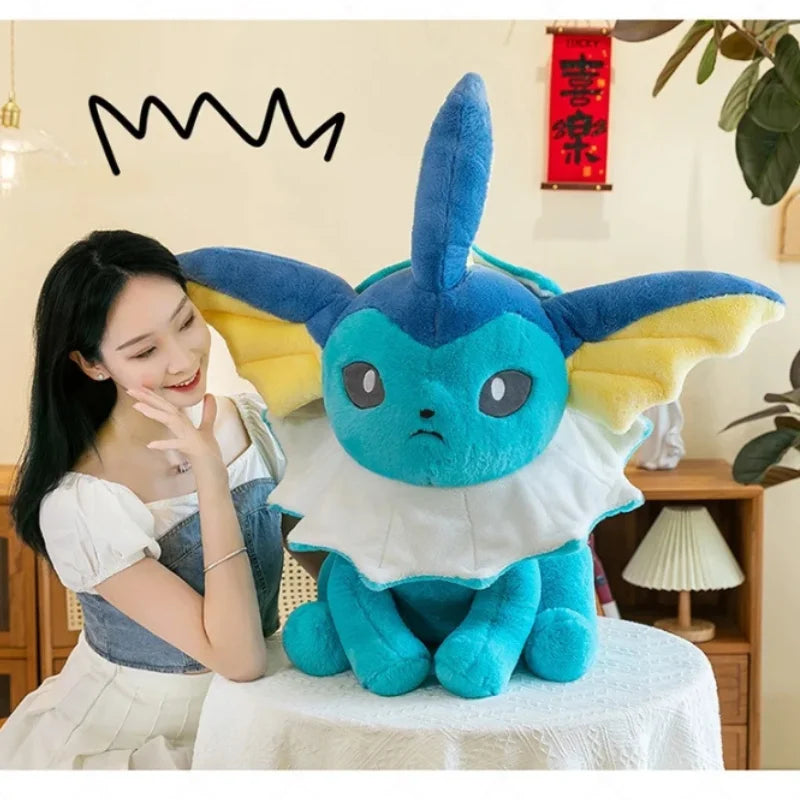 Vaporeon & Jolteon Large Plush Toys – Cute Pokémon Stuffed Doll, Plushie Pillow Gift for Kids
