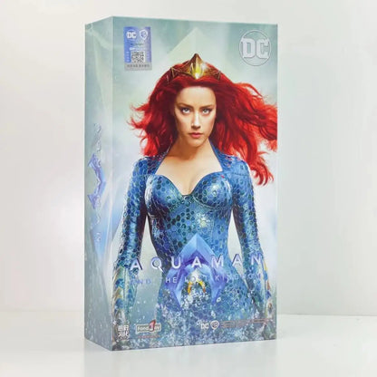 DC Justice League Movie Action Figures – Batman, Aquaman, Mera & Black Superman Collectible Toy Set