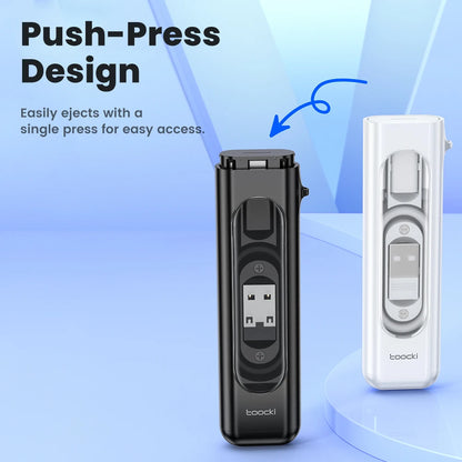 Toocki 5-in-1 OTG Adapter Kit – USB-C/Micro/Lightning Multi Converter with SIM & TF Card Storage Case, Compact Data & Charging Adapter for iPhone & Samsung Devices