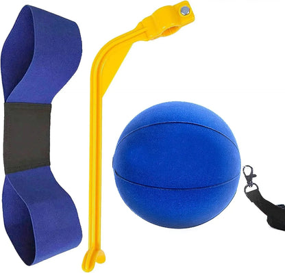 Golf Swing Training Aid Set – Arm Band, Smart Impact Ball & Pump for Posture Correction