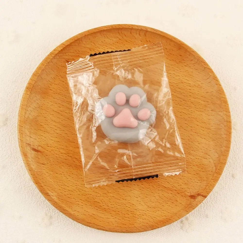 Mini Cat Paw Squeeze Toy - Silicone Pinch Decompression Fidget | Plush TPR Sensory Toy for Kids and Adults