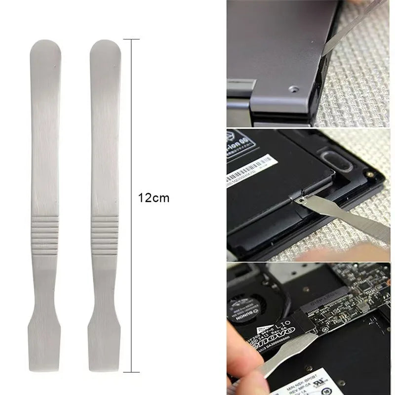 Phone Repair Scraping Tool Set - Memory Metal Solder Paste Mixing & Pry Opening Knives for iPhone Repair