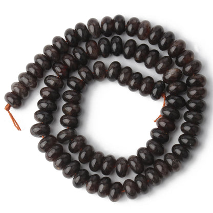 Natural Stone Rondelle Beads - 5x8mm Tourmaline, Citrine & Quartz Loose Beads for DIY Bracelets