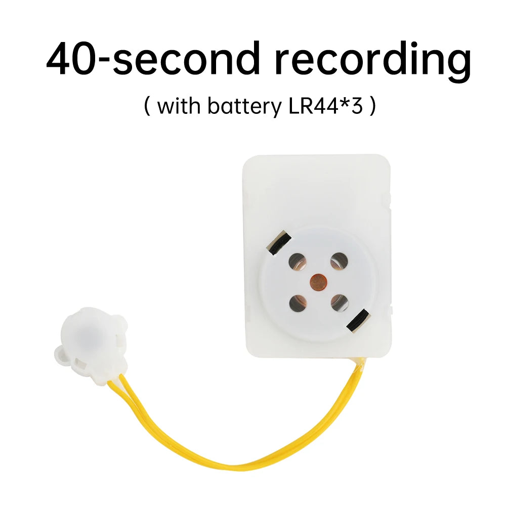 Recordable Voice Box Module for Stuffed Animals – Clear Sound Message Recorder Device for Plush Toys & Gifts