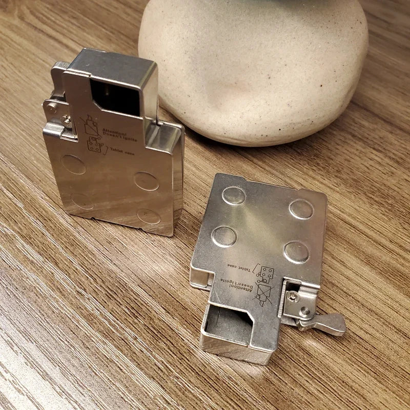 EDC Stainless Steel Storage Box – Portable Candy, Chewing Gum, and Medicine Case for Everyday Carry and Travel
