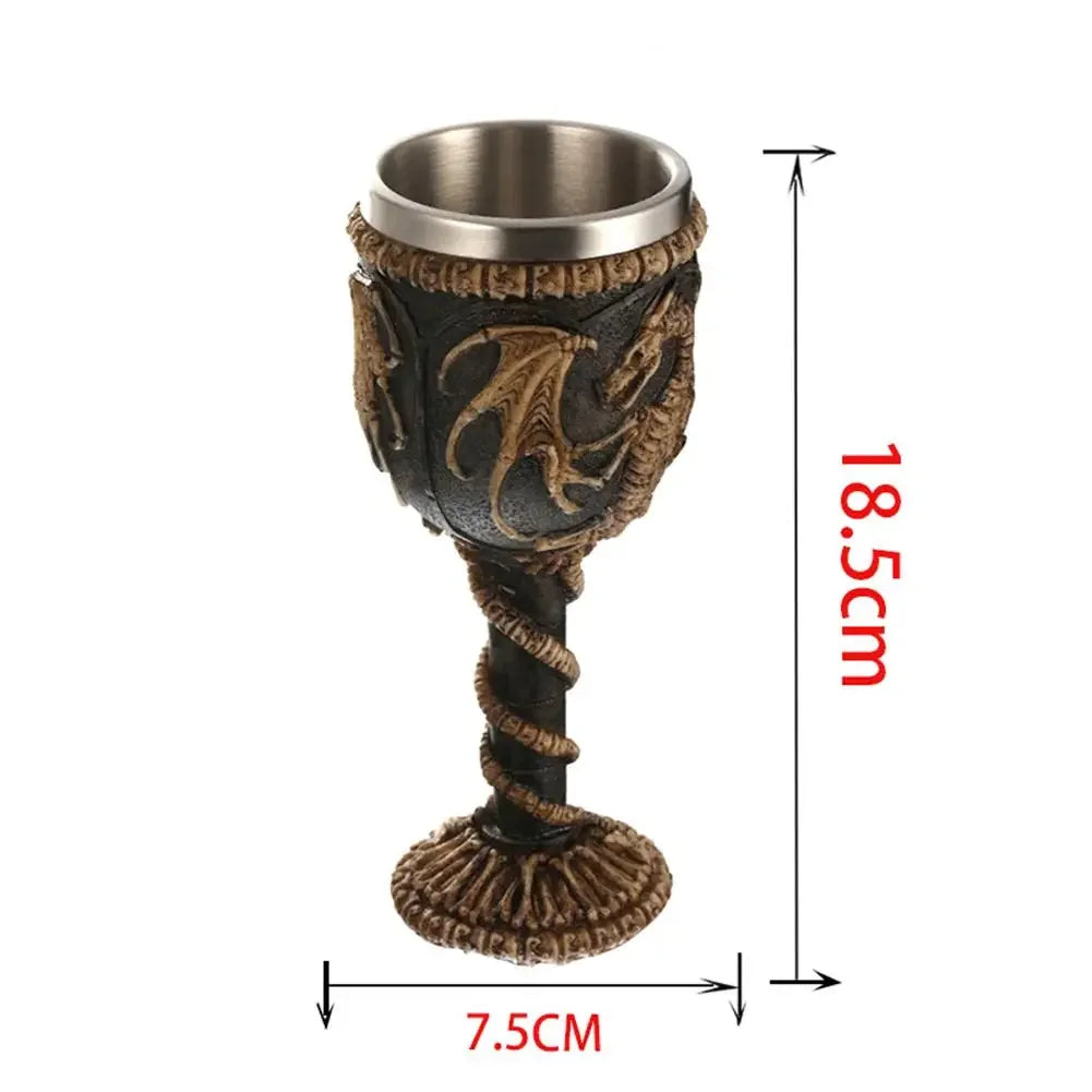 Viking-Style Wooden Beer Mug – Insulated Metal Barrel Cup for Drinks (1PCS)