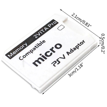SD2VITA Memory Card Adapter for PS Vita – Micro SD TF Card for PSV 1000, Compatible with System Version 3.0 QXNF Games