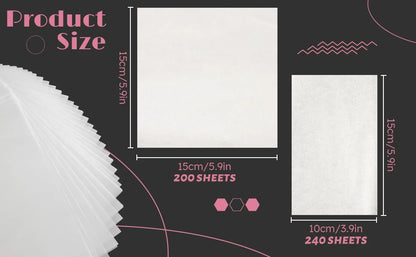 220 Sheets Diamond Painting Paper – Double-Sided Non-Stick Cover Replacement for 5D Diamond Painting Accessories