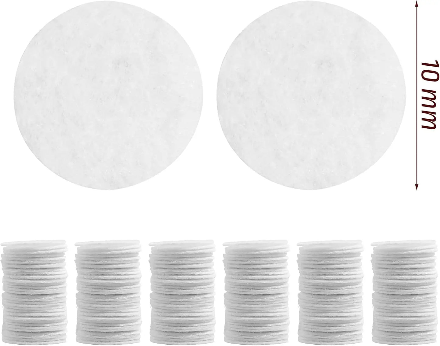 150PCS Diamond Microdermabrasion Facial Pads – 10mm Cotton Filter Replacement Discs for Microdermabrasion Machine Skin Care Tool