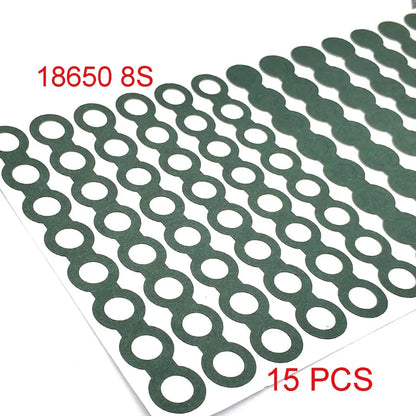 18650/21700/32650 Li-ion Battery Insulation Gasket – Barley Paper Insulating Glue Patch & Electrode Pads for Battery Pack