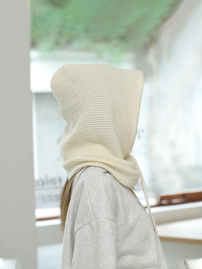 Women’s Winter Beanie Hat with Knit Balaclava – Neck Warmer & Ski Snow Scarf