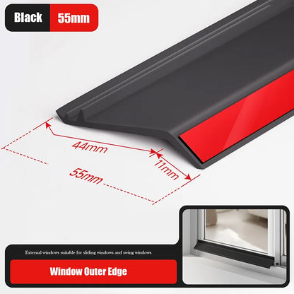 Aluminum Alloy Window Water Blocking Bar – Rain Flashing Board & Waterproof Sealing Strip for Home Windows